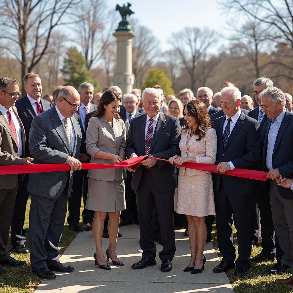 Inauguration officielle avec la famille fondatrice